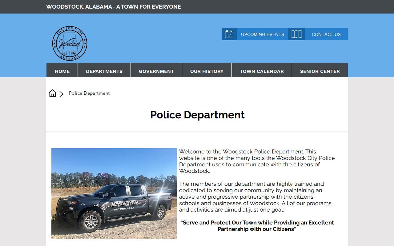 Woodstock Police official page for Woodstock arrest records in Bibb County